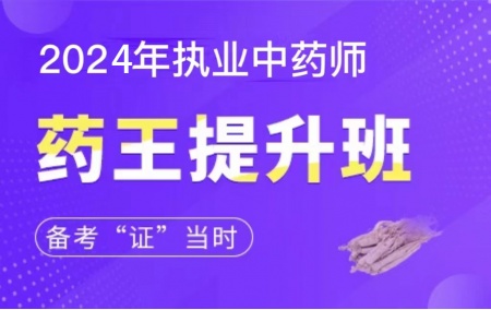 2024年执业中药师【药王提升班】